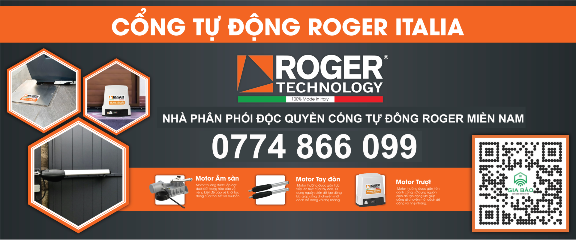 Cổng tự động roger