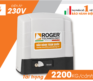 Cổng trượt lùa tự động KIT G30 Roger – Italia