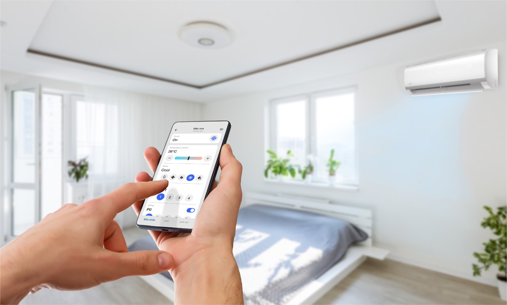 Hệ thống điều hòa tivi 3 dieu khien dieu hoa ti vi quat dien bang smartphone