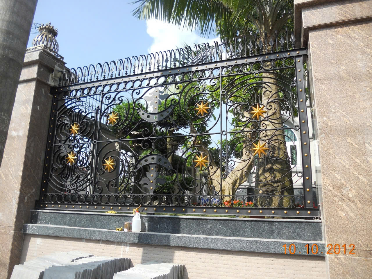 Hàng rào sắt mỹ thuật 06